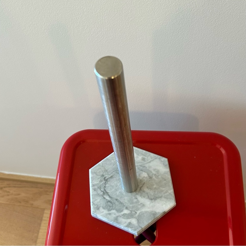 Stainless Steel & Marble Paper Towel Holder - Picture 4 of 9
